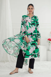 3 Piece Unstitched Printed Lawn Suit with Printed Pure Silk Chiffon Dupatta C-52004