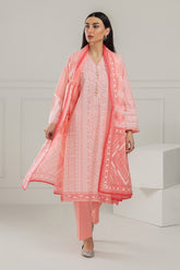 3PC Lawn Lacquer Printed Suit IUSTKSD-512