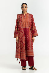 3PC Lawn Lacquer Printed Suit IUSTKSD-513