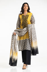 3PC Lawn Printed Embroidered Suit IUSTKSD-497