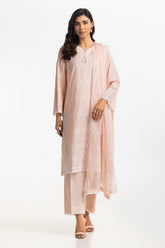 3PC Lawn Schiffli Embroidered Suit IUSTKSD-532