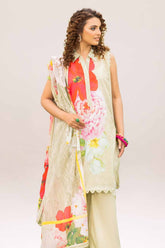 3 Piece Unstitched Printed Lawn Suit CL-42046 A