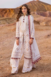 3 Piece Embroidered Gold Lacquer Printed Lawn Unstitched Suit CL-42074