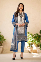 3 Piece Printed Embroidered Lawn Unstitched Suit CL-42091