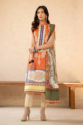 3 Piece Printed Embroidered Lawn Unstitched Suit CL-42092