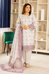 3 Piece Printed Lawn Unstitched Suit CL-42196 A