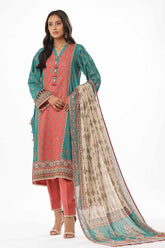 3 Piece Unstitched Printed Lawn Suit CLP-32321 B