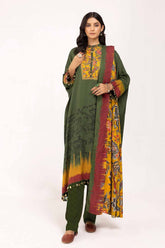 3 Piece Unstitched Printed Cotail Suit CV-42008
