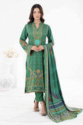 3 Piece Printed Cotail Unstitched Suit WNS-32174 B