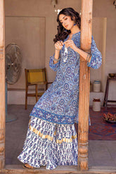 2 Piece Lawn Unstitched Printed Shirt Trousers Suit TL-32026 A