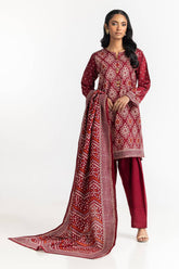 3 Piece Khaddar Printed Suit IUSTKSD-328