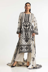 3 Piece Acrylic Embroidered Suit IUSTKSD-469