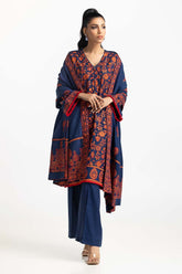 3 Piece Acrylic Embroidered Suit IUSTKSD-471