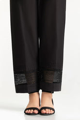 Black Lawn Embellished Trouser IUSTTR-42009