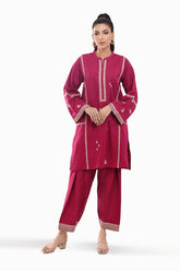 Khaddar Embroidered Co-Ord Set IPST-44143