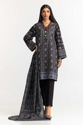 Printed Lawn Shirt Dupatta Dyed Trouser KJP-43157