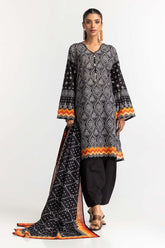 Printed Lawn Shirt Dupatta Dyed Trouser KJP-43162