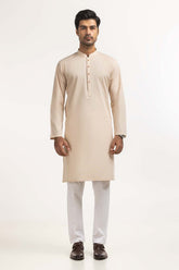 Light Brown Basic Kurta KR-PLN24-021