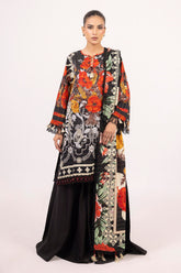 3 Piece Unstitched Mehsuri Stripe Khaddar Suit K-52021