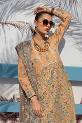 3 Piece Lacquer Printed Lawn Unstitched Suit CL-32461 B