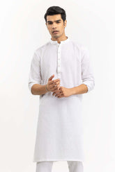 White Basic Kurta KR-PLN22-028