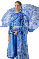 3 Piece Unstitched Diamantes Printed Lawn Suit with Denting Lawn Dupatta DN-42034