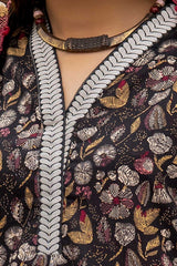3 Piece Unstitched Printed Khaddar Suit with Embroidered Twill Cotton Linen Dupatta CV-42012