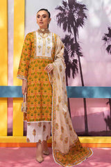 3 Piece Embroidered Printed Lawn Unstitched Suit CL-32506
