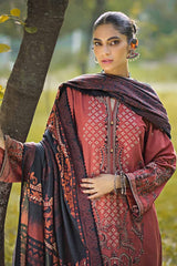 3 Piece Embroidered Karandi Unstitched Suit AY-32013