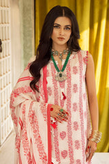 3 Piece Embroidered Jacquard Unstitched Suit with Dupatta and Inner JD-42001