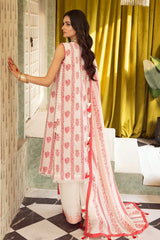 3 Piece Embroidered Jacquard Unstitched Suit with Dupatta and Inner JD-42001