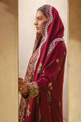 3 Piece Embroidered Karandi Unstitched Suit AY-32026