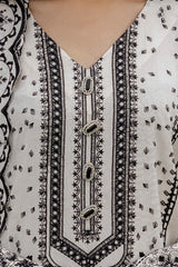 3 Piece Unstitched Embroidered Acrylic Suit with Embroidered Acrylic Dupatta AP-42006