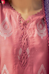 3 Piece Unstitched Embroidered Acrylic Suit with Embroidered Acrylic Dupatta AP-42003