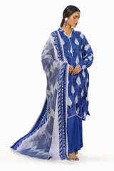 3 Piece Printed Linen Uncstitched Suit LT-32020 A
