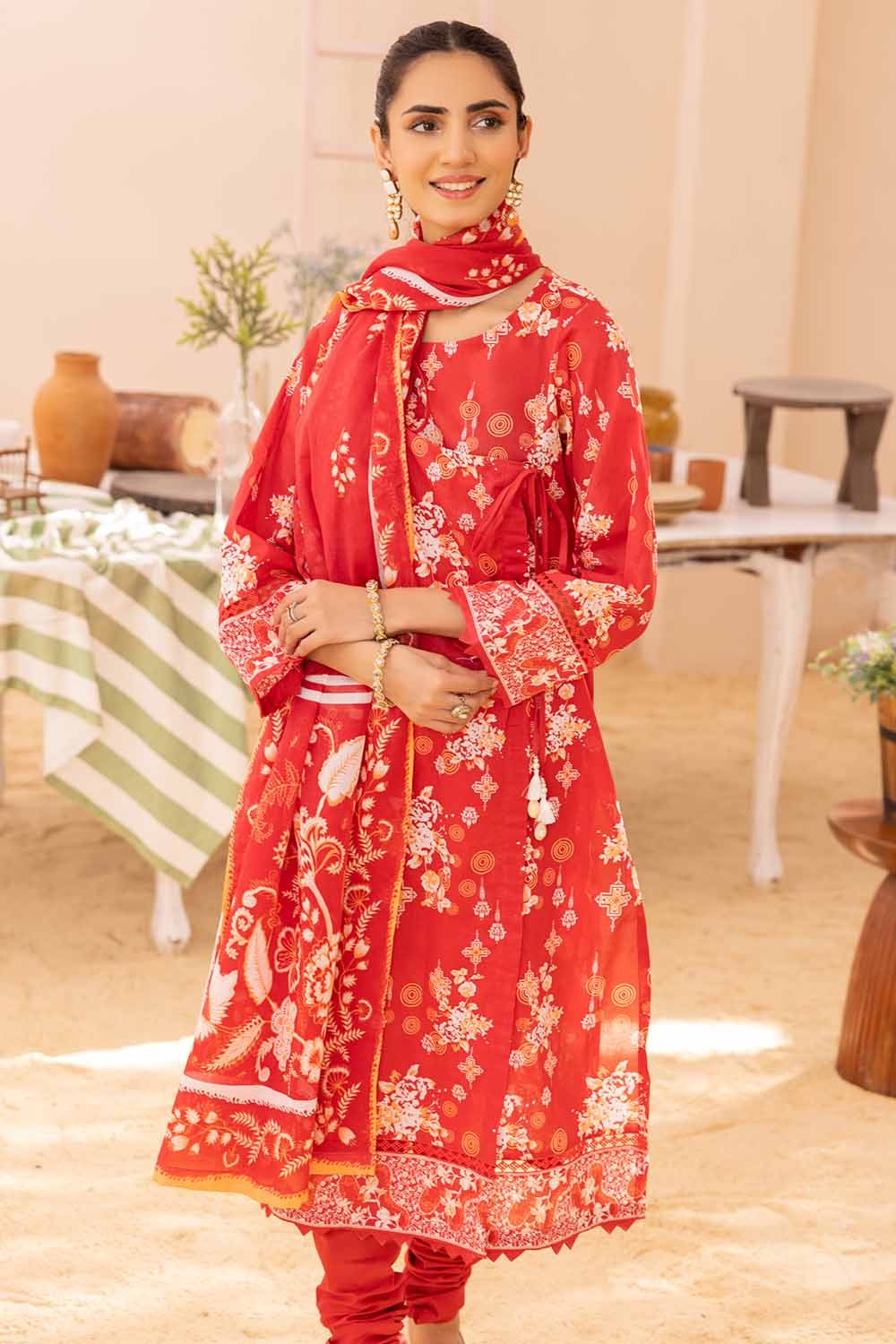 3 Piece Printed Lawn Unstitched Suit CL-32511 A
