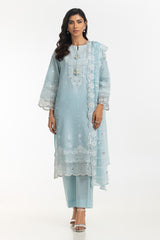 3PC Lawn Embroidered Suit IUSTKSD-565