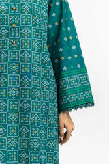 3PC Lawn Gold Printed Suit IUSTKSD-557