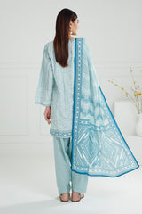 3PC Lawn Lacquer Printed Suit IUSTKSD-511