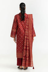 3PC Lawn Lacquer Printed Suit IUSTKSD-513