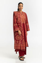 3PC Lawn Lacquer Printed Suit IUSTKSD-513