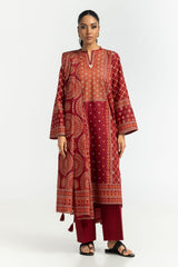 3PC Lawn Lacquer Printed Suit IUSTKSD-513