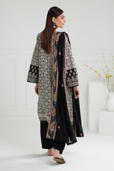 3PC Lawn Printed Suit With Embroidered IUSTKSD-538