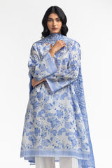 3PC Lawn Printed Embroidered Suit IUSTKSD-495