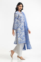 3PC Lawn Printed Embroidered Suit IUSTKSD-495