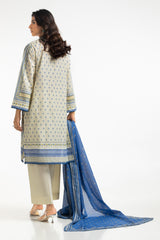 3PC Lawn Printed Embroidered Suit IUSTKSD-544