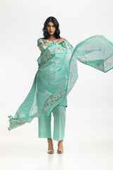 3PC Lawn Printed Embroidered Suit IUSTKSD-548
