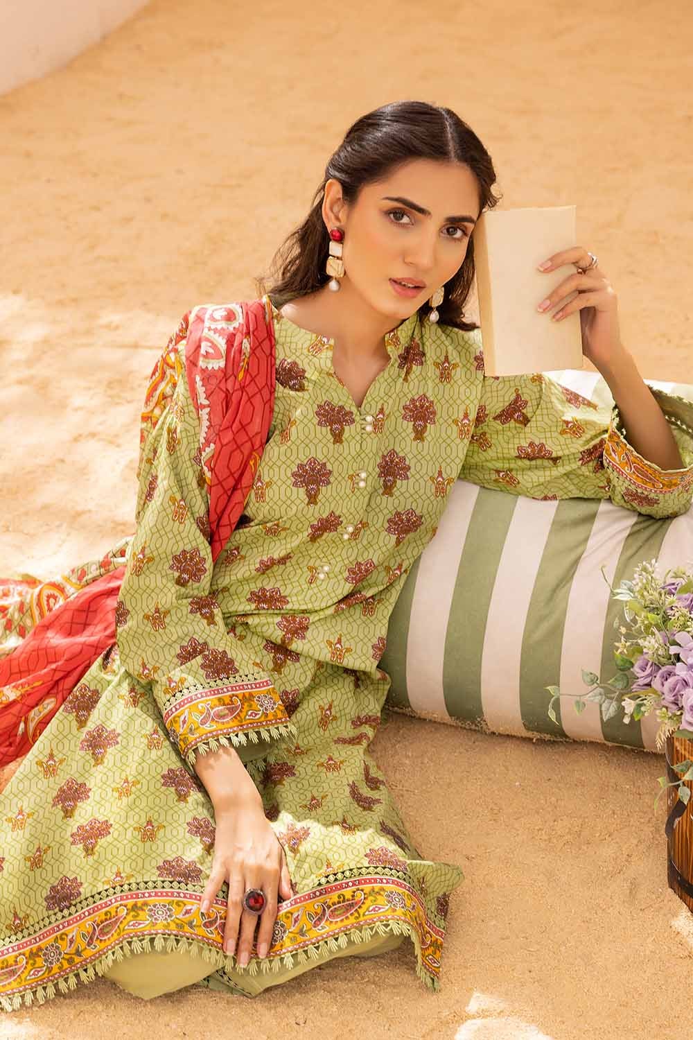 3 Piece Printed Lawn Unstitched Suit CL-32364 B