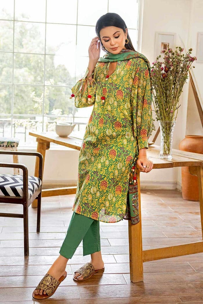 3 Piece Printed Lawn Unstitched Suit CL-32571