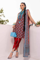 3 Piece Lawn Printed Unstitched Suit Cl-32450 A